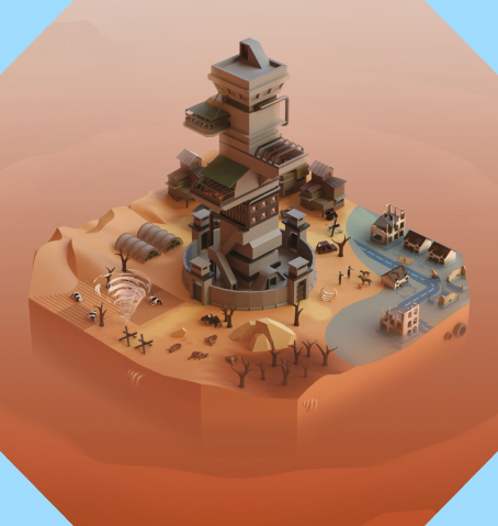 Top level view of the eco carnage world